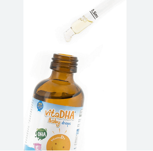 VitaDHA Baby Drops - Sản phẩm ĐỘC ĐÁO bổ sung đồng thời DHA và Vitamin D3 cho trẻ sơ sinh và trẻ nhỏ