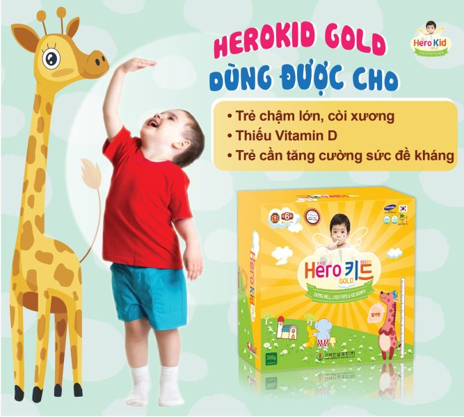 Herokid Gold- Siro hỗ trợ tăng đề kháng, hỗ trợ xương chắc khỏe từ Hàn Quốc